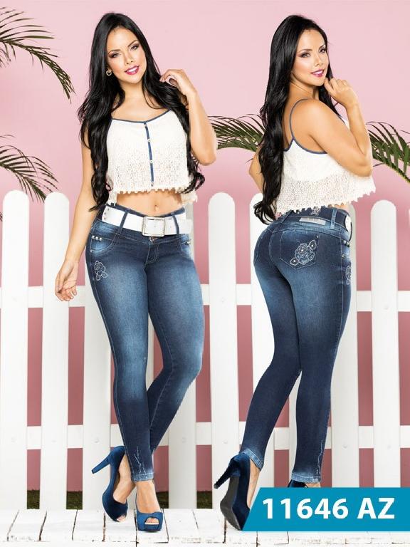 Jeans Levantacola Colombiano Azulle - Ref. 232 -11646 AZ
