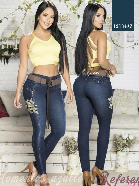 Jeans Levantacola Colombiano Azulle  - Ref. 232 -12134 AZ