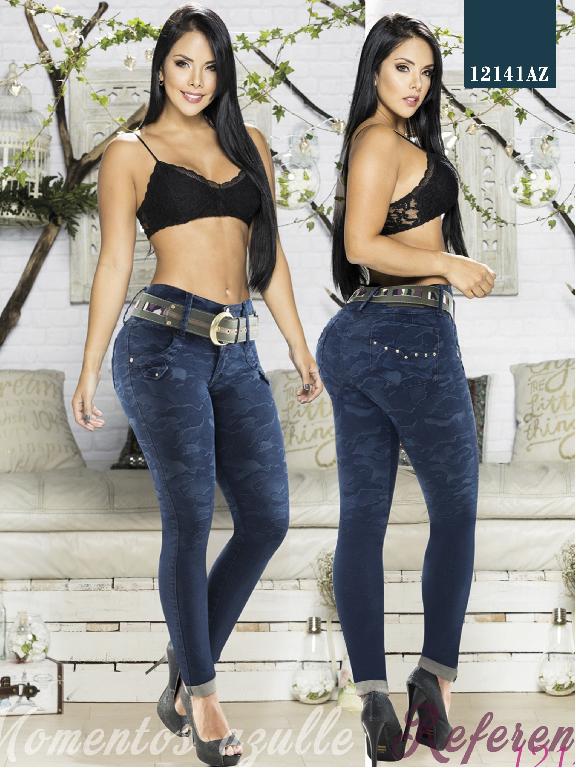 Jeans Levantacola Colombiano Azulle  - Ref. 232 -12141 AZ