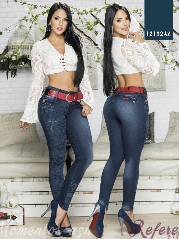 Jeans Levantacola Colombiano Azulle  - Ref. 232 -12132 AZ