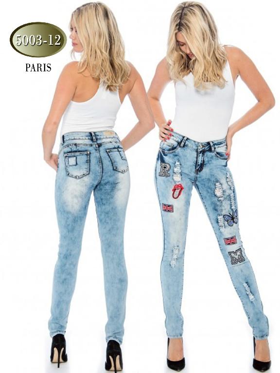 Jeans Levantacola Paris Azul Claro - Ref. 200 -5003-12 Azul Claro