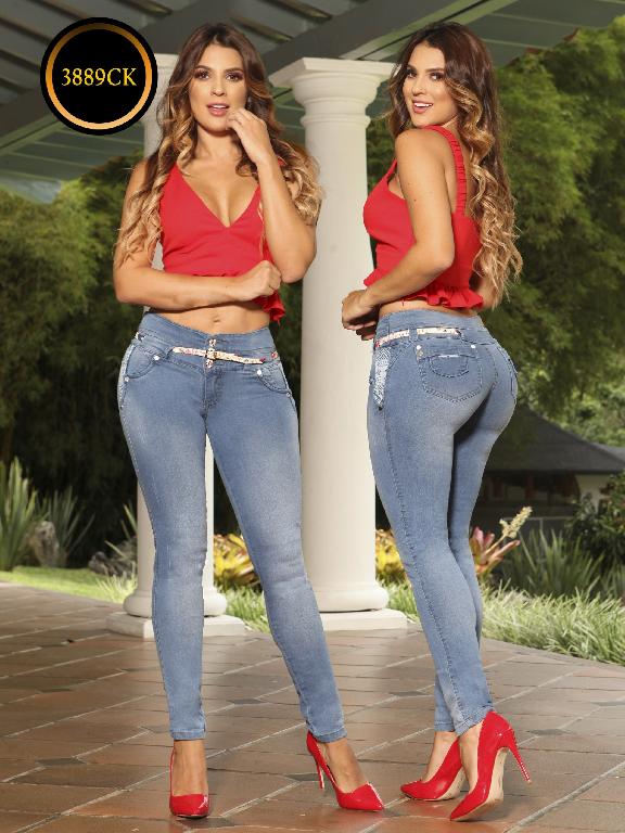 Jeans Dama Levantacola Colombiano Cokette - Ref. 119 -3889 CK