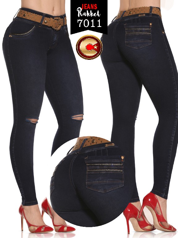 Jeans levantacola colombiano  - Ref. 261 -7011-R