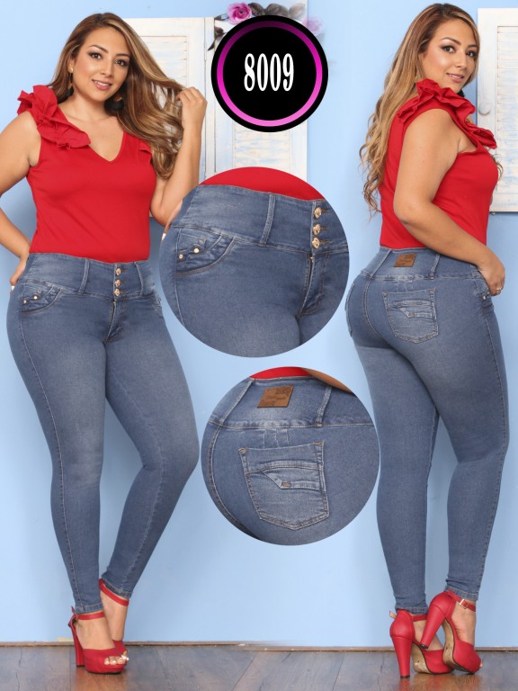 Jeans Levantacola Colombiano Plus Size - Ref. 119 -8009 Plus Size