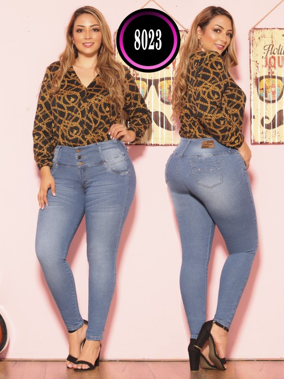 Jeans Levantacola Colombiano Plus Size - Ref. 119 -8023 Plus Size