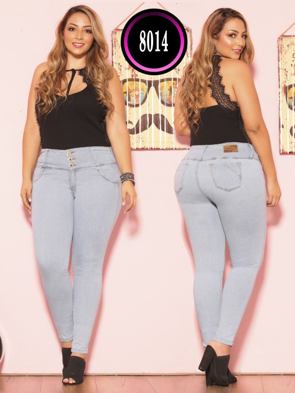 Jeans Levantacola Colombiano Plus Size - Ref. 119 -8014 Plus Size 