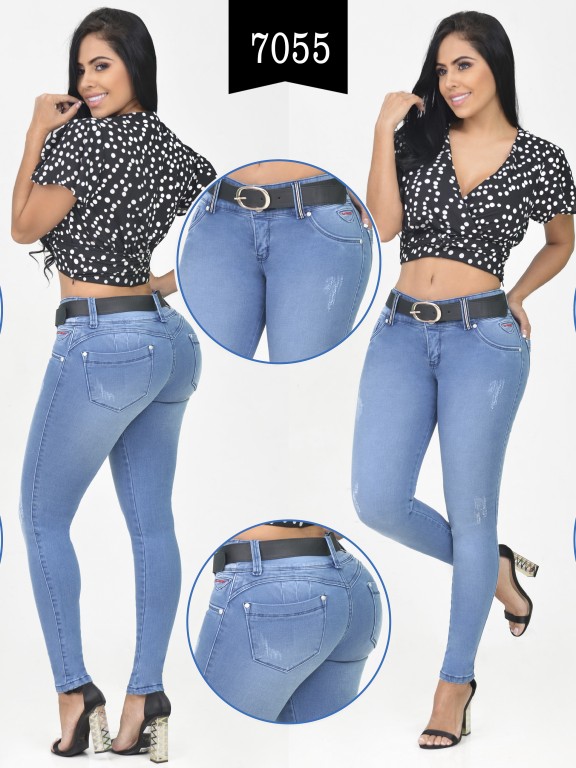 Jeans Levantacola Colombiano - Ref. 261 -7055-R