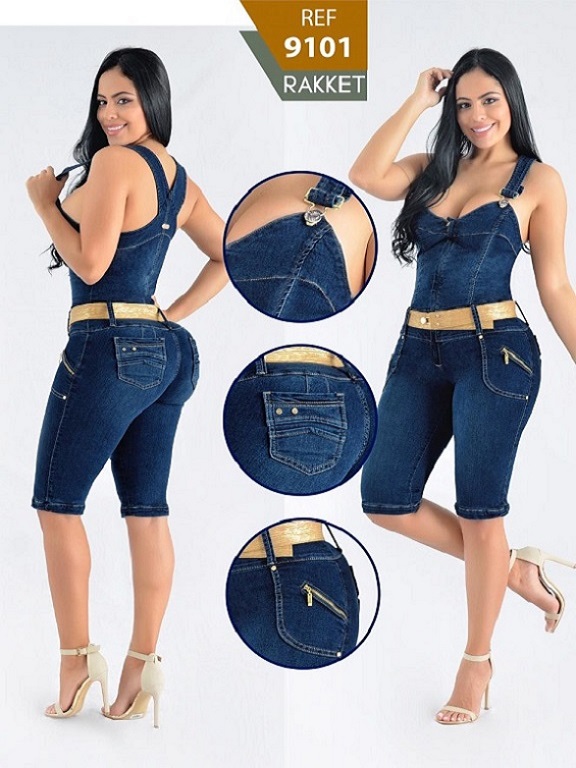 Yes Brazil Colombian Butt Lift Jean Jumpsuit Enterizo Colombiano 7382