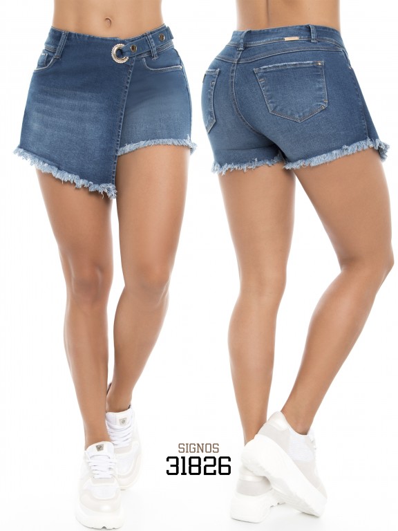falda short jean