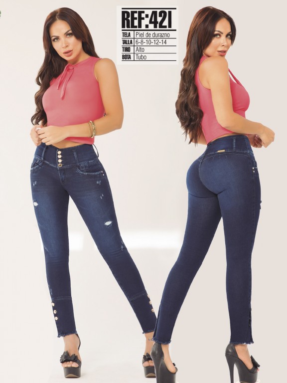 Jeans Levantacola Colombiano - Ref. 119 -421
