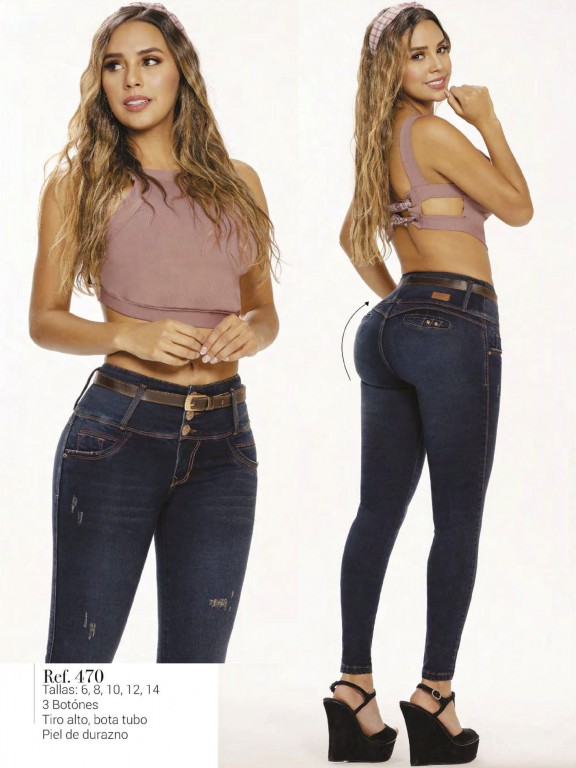 Jeans Levantacola Colombiano - Ref. 119 -470