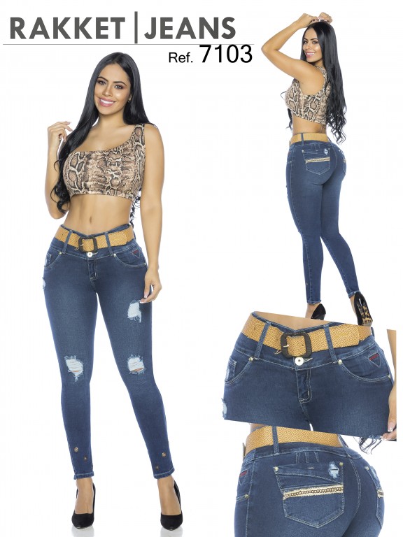 Jeans Levantacola Colombiano - Ref. 261 -7103-R