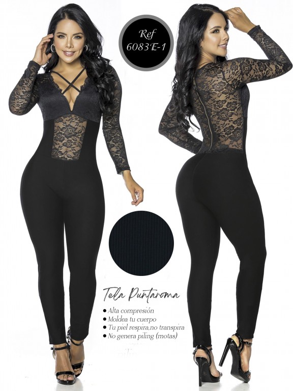 Colombian Romper by Thaxx - Ref. 119 -6083E-1 NEGRO