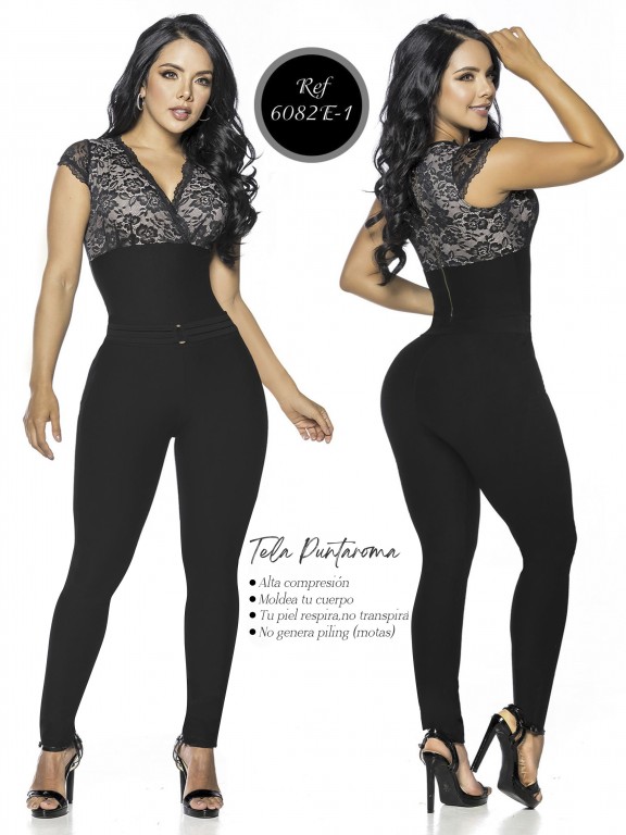 Colombian Romper by Thaxx - Ref. 119 -6082E-1 NEGRO