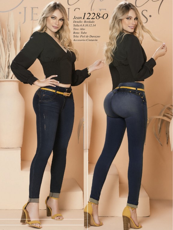 Colombian Butt lifting Jean - Ref. 280 -1228 Oscuro
