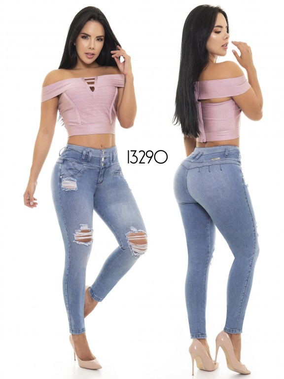 Jeans Levantacola Colombiano Cheviotto - Ref. 101 -13290