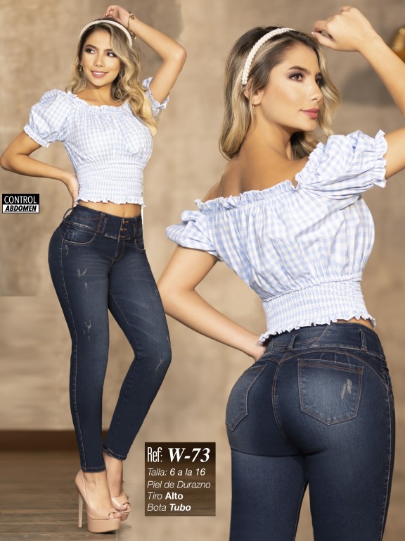 Jeans Levantacola Colombiano - Ref. 119 -W73