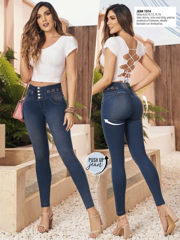 Jeans Levantacola Colombiano - Ref. 308 -1014