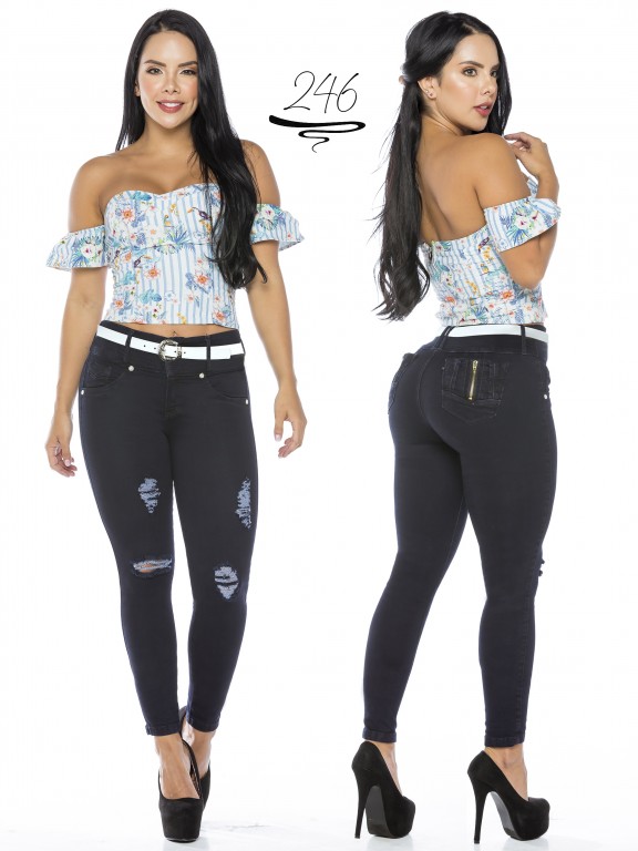 Jeans Levantacola Colombiano - Ref. 293 -246