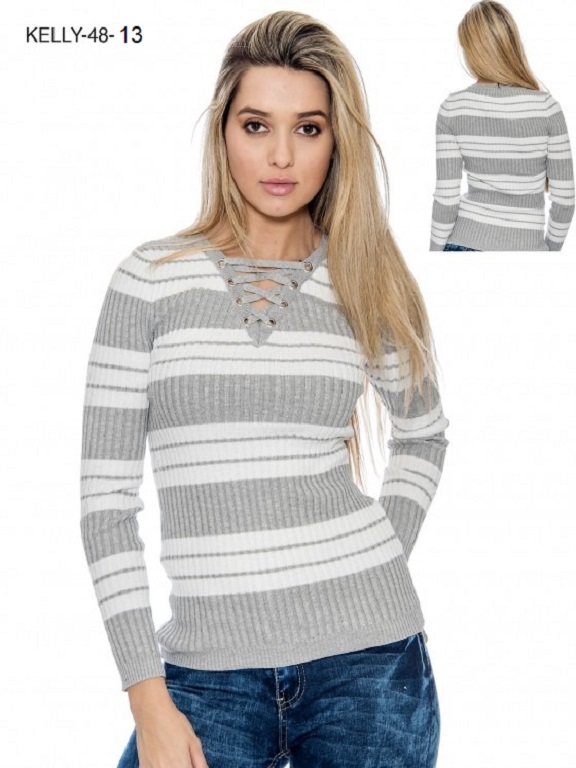 L.A Sweaters  - Ref. 200 -Kelly48 Gris Claro