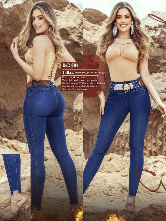 Jeans Levantacola Colombiano - Ref. 312 -834