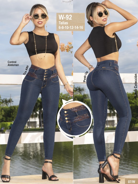 Jeans Levantacola Colombiano - Ref. 119 -W92