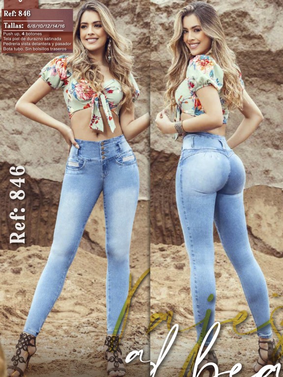 Jeans Levantacola Colombiano - Ref. 312 -846