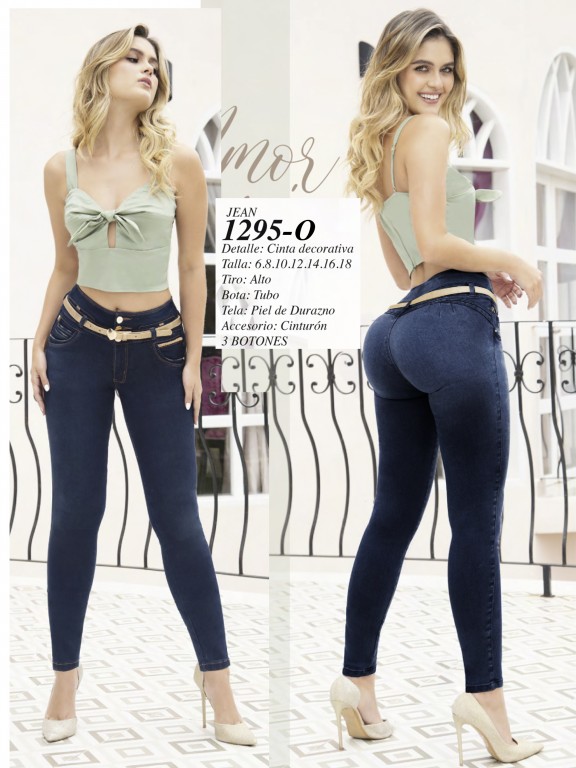Colombian Butt lifting Jean - Ref. 280 -1295 Oscuro