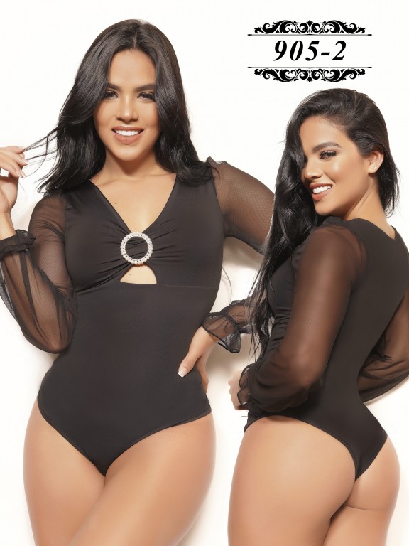 Colombian Fashion Bodysuit  - Ref. 301 -905 -2 Negro