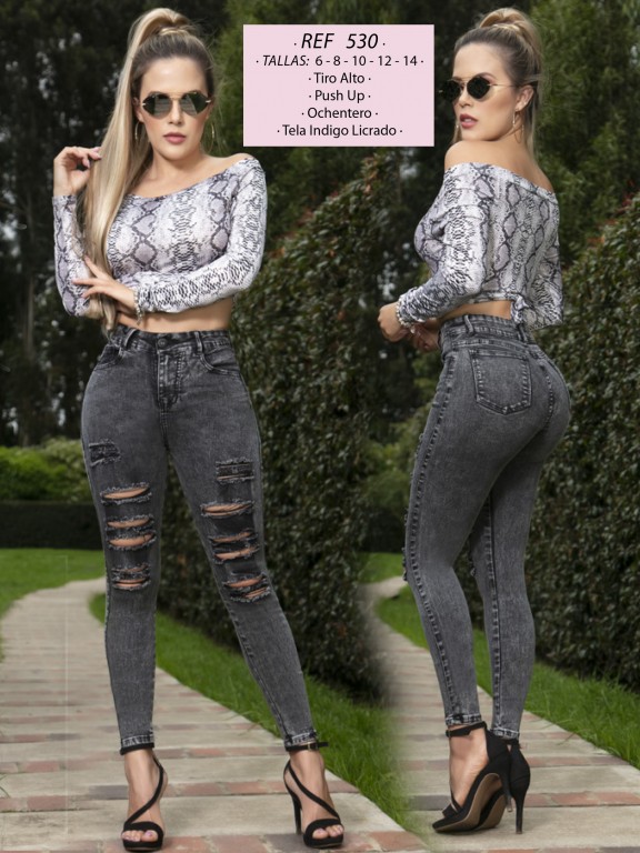 Jeans Levantacola Colombiano - Ref. 119 -530-A
