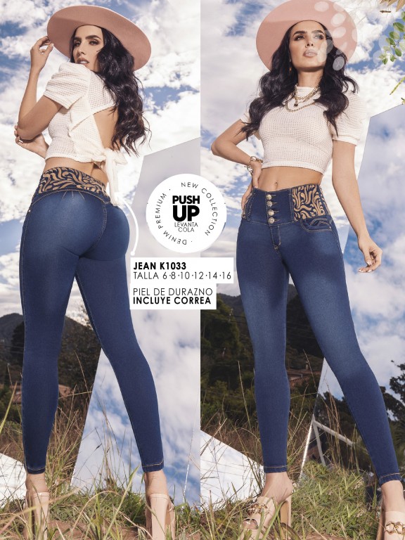 Jeans Levantacola Colombiano - Ref. 119 -1033-K