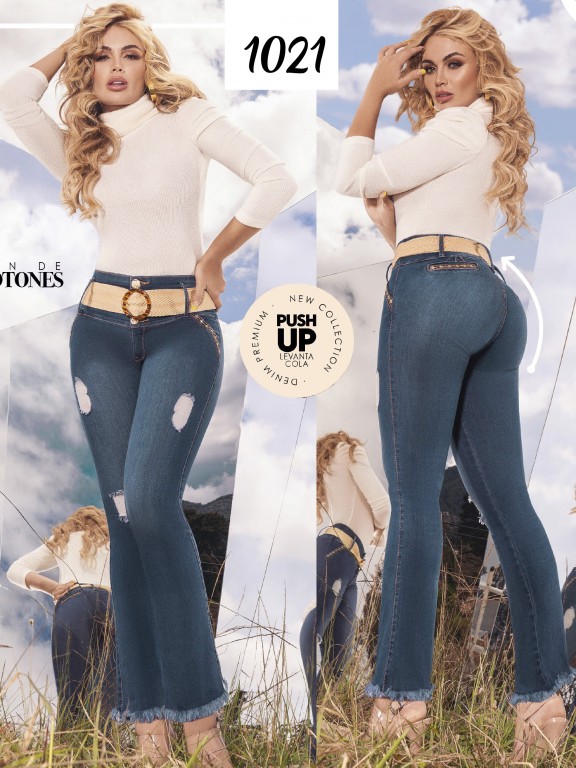 Jeans Levantacola Colombiano - Ref. 119 -1021-K