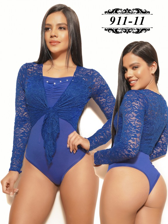 Colombian Fashion Bodysuit  - Ref. 301 -911 -11 Azul