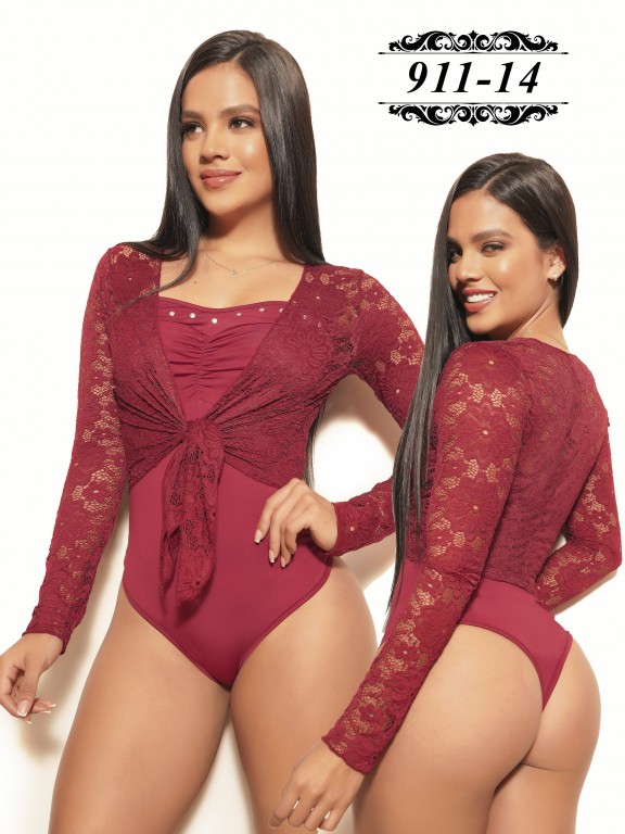 Colombian Fashion Bodysuit  - Ref. 301 -911 -14 Vinotinto