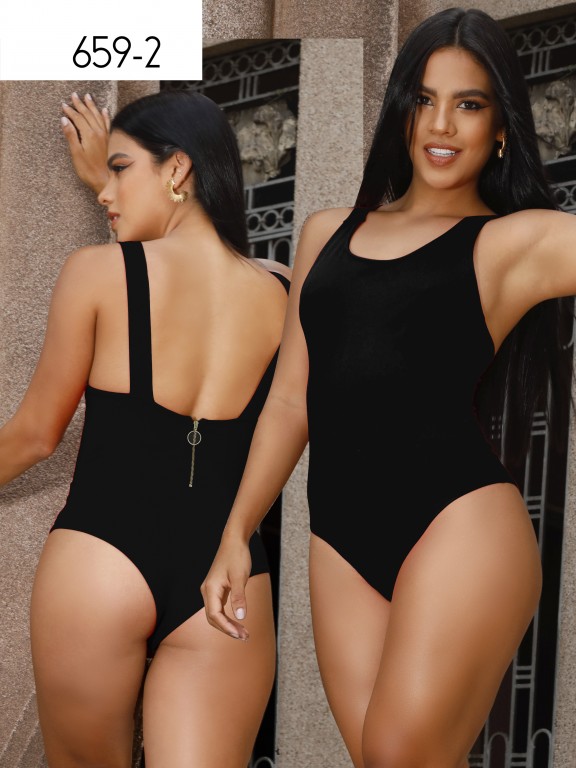 Colombian Fashion Bodysuit - Ref. 268 -659 -2 Negro
