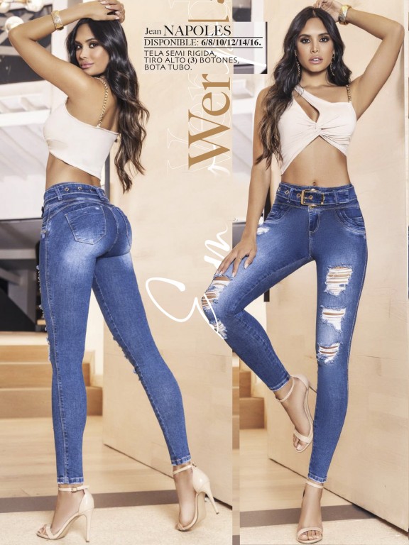 Jeans Levantacola Colombiano - Ref. 119 -NAPOLES