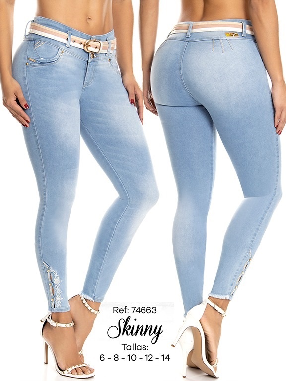Jeans Levantacola Colombiano - Ref. 248 -74663 D