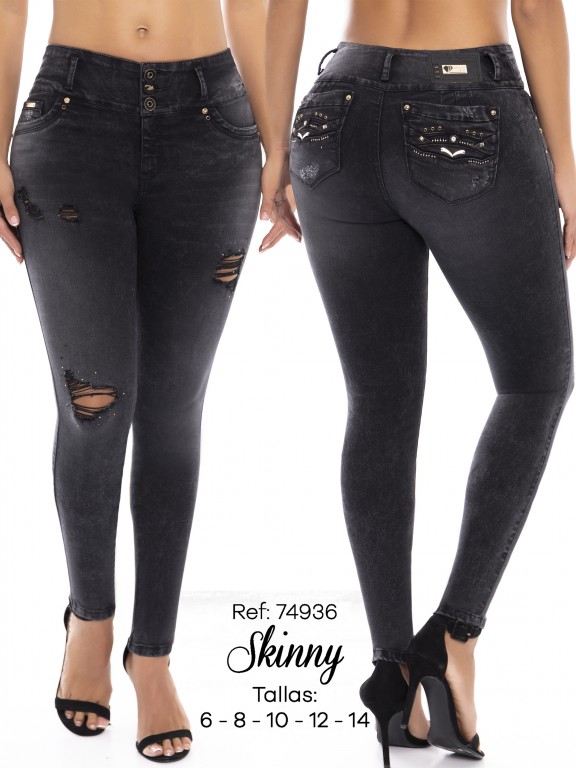 Jeans Levantacola Colombiano - Ref. 248 -74936 D