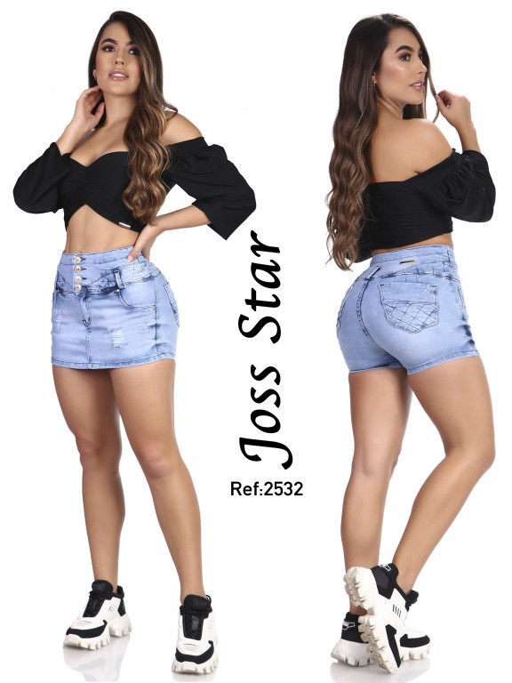 Colombian Butt Lifting Shorts Skirt - Ref. 109 -2532