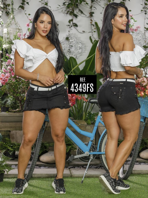 Colombian Butt Lifting Shorts Skirt - Ref. 119 -4349CK