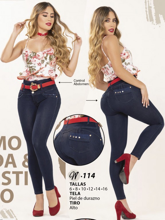 Jeans Levantacola Colombiano - Ref. 119 -W114