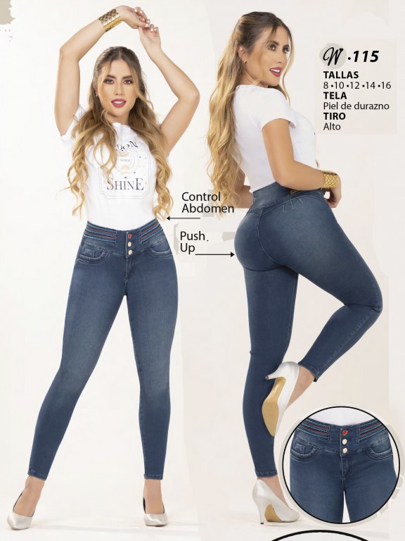 Jeans Levantacola Colombiano - Ref. 119 -W115