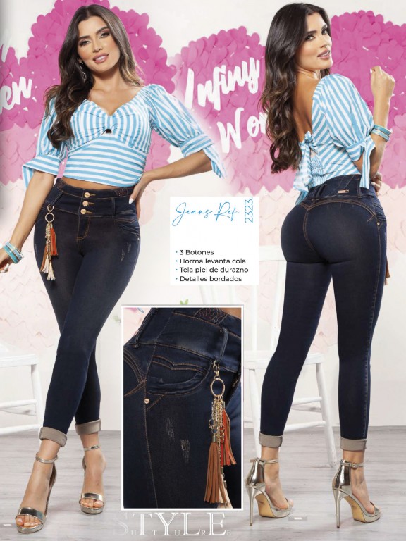 Jeans Levantacola Colombiano - Ref. 321 -2323