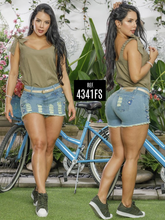 Colombian Butt Lifting Shorts Skirt - Ref. 119 -4341CK