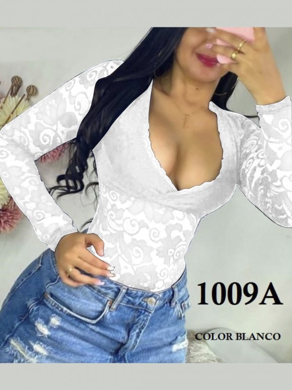 Colombian Fashion Bodysuit - Ref. 119 -1009A Blanco