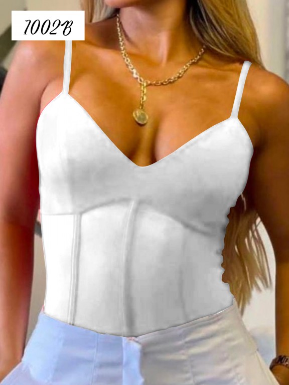 Colombian Fashion Bodysuit - Ref. 119 -1002B Blanco