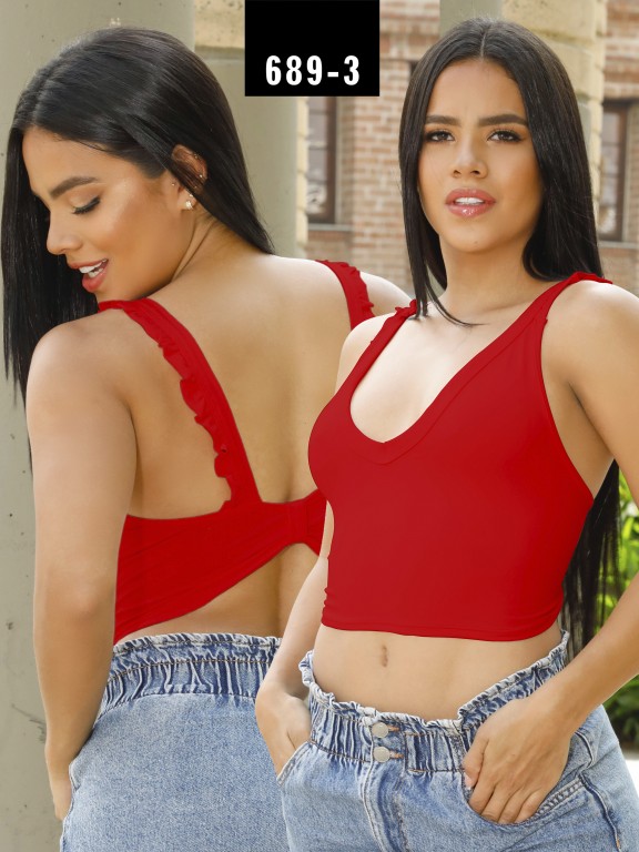 Colombian Fashion Blouse - Ref. 268 -689-3 Rojo