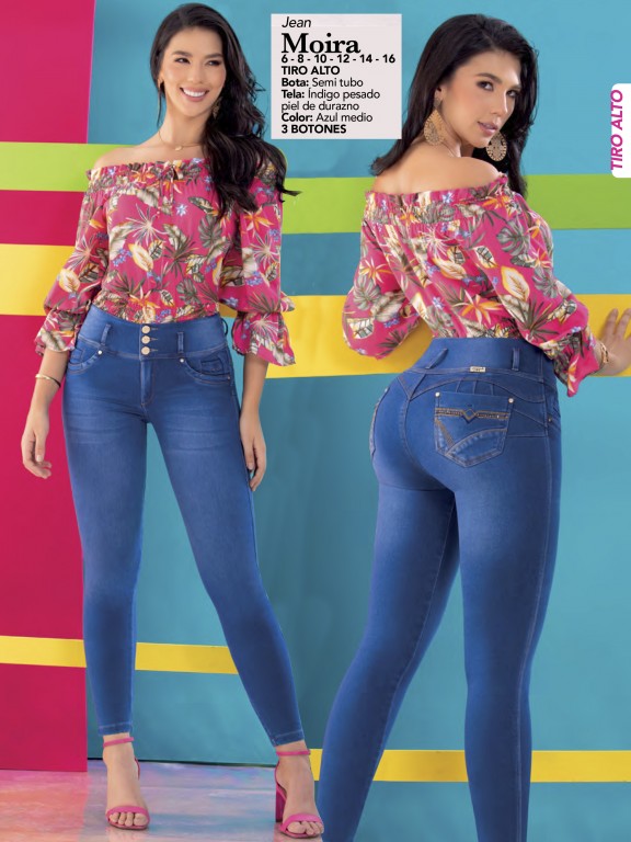 Jeans Levantacola Colombiano - Ref. 119 -MOIRA