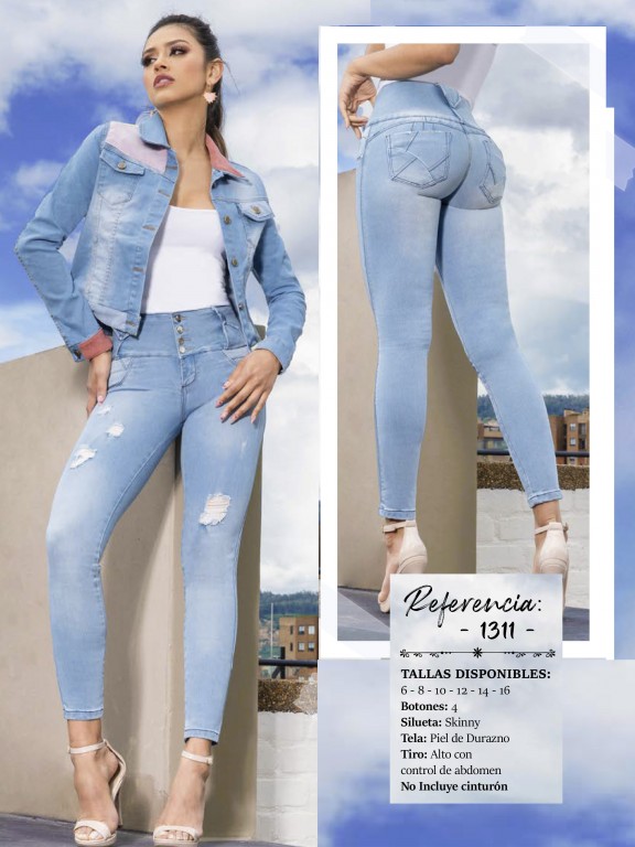 Jeans Levantacola Colombiano - Ref. 119 -1311