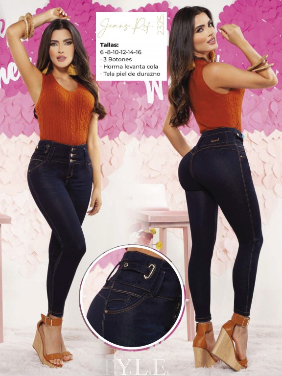 Jeans Levantacola Colombiano - Ref. 321 -2325